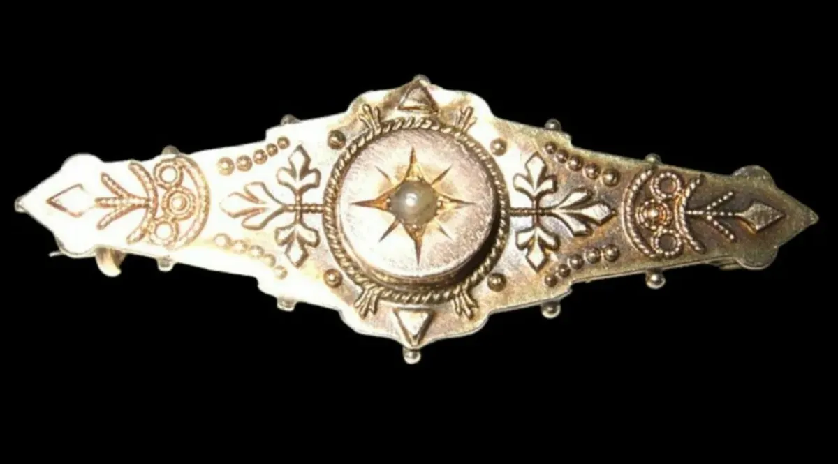 Vintage Hallmarked 9ct Gold Brooch / Tie Pin - Image 2
