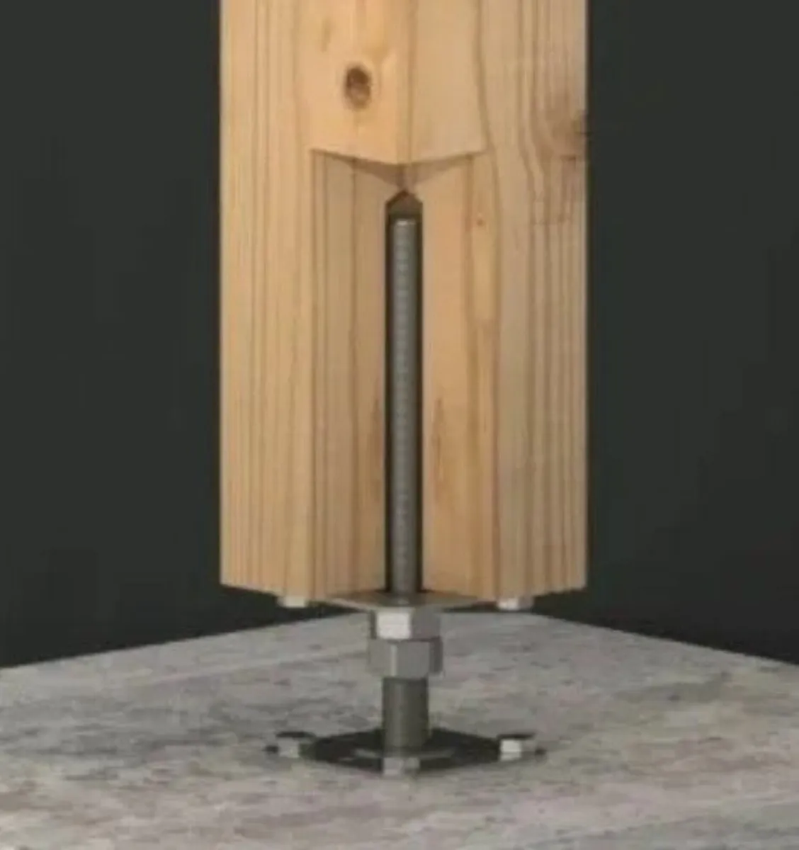 Galvanised Adjustable Elevate Post Supports - Image 4