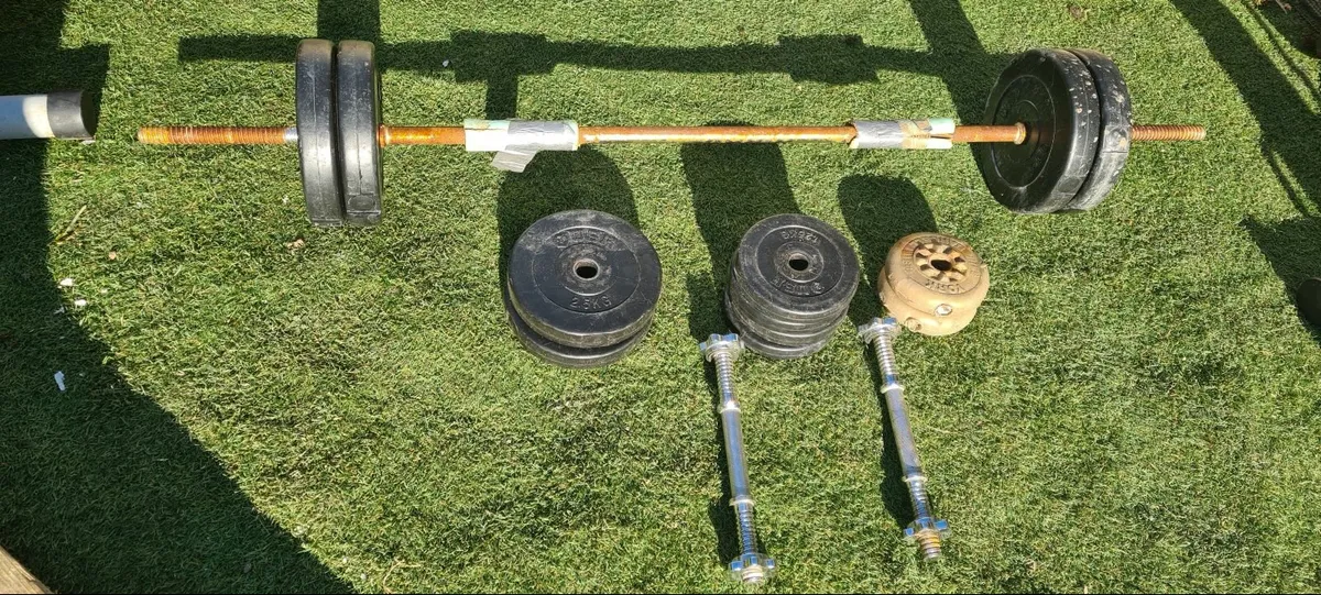 Full set of exercise equipment for home gym, - Image 4