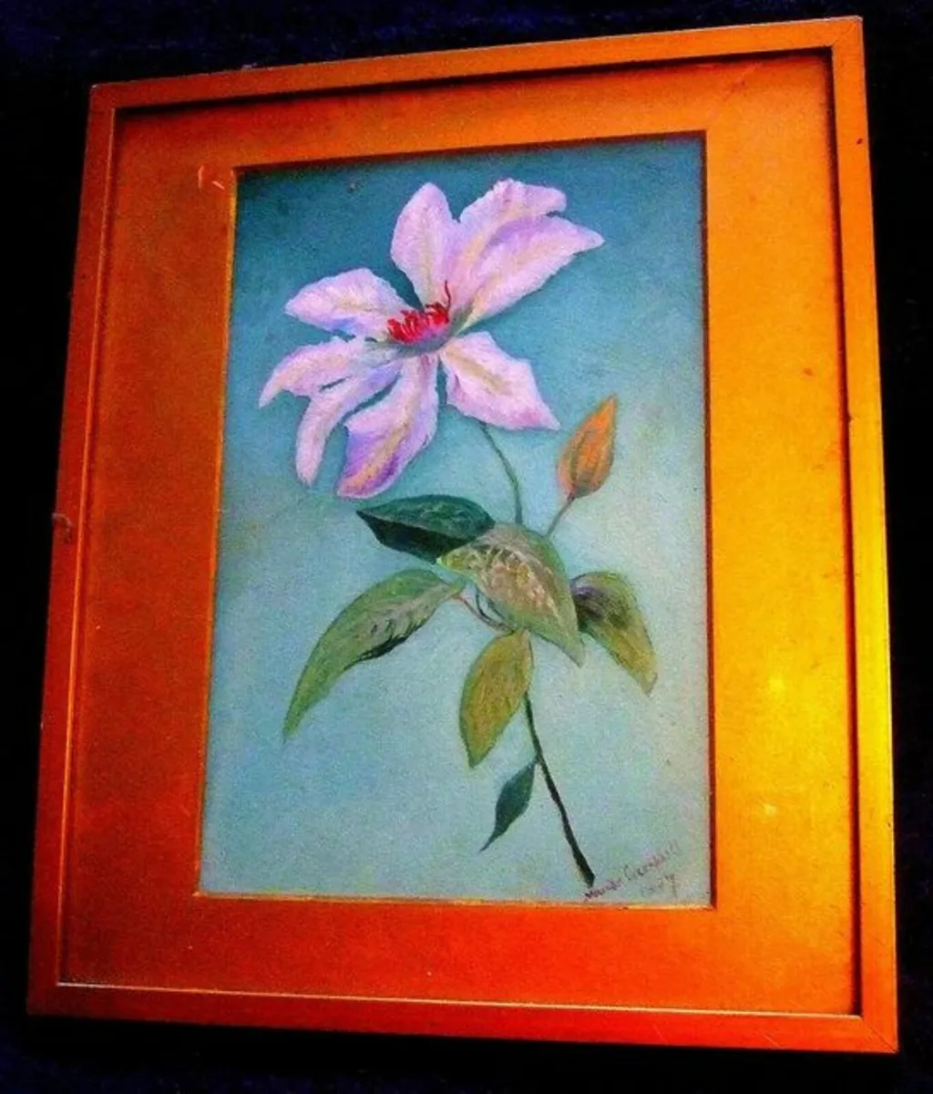 Vintage Water Colour Signed 'M Campbell' 1897 - Image 4