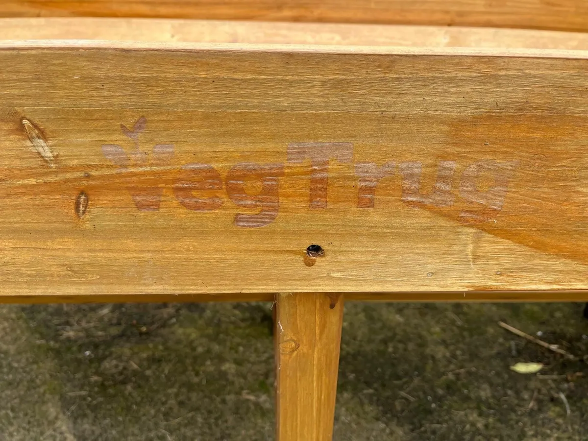 Veg trug with greehouse frame and cover - Image 2