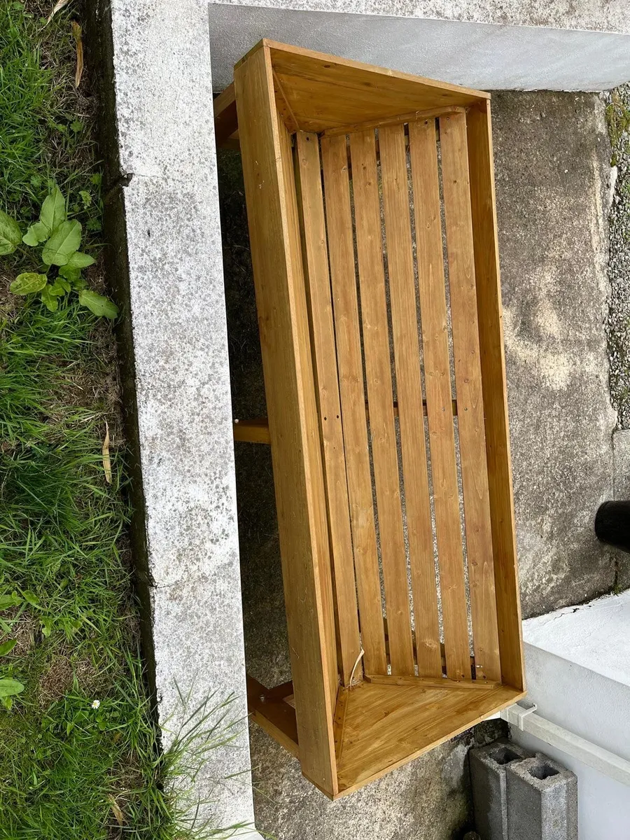 Veg trug with greehouse frame and cover - Image 3