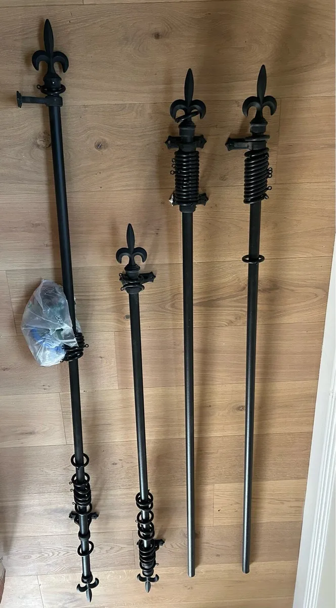 Curtain Poles - Black Metal - Image 3