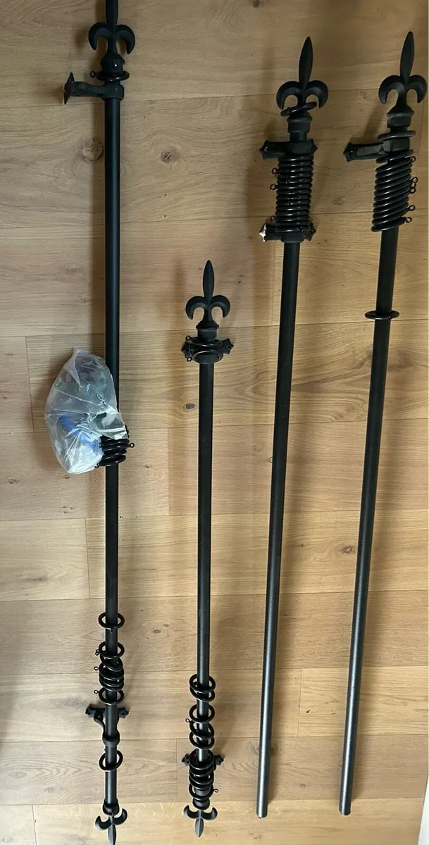 Curtain Poles - Black Metal - Image 4