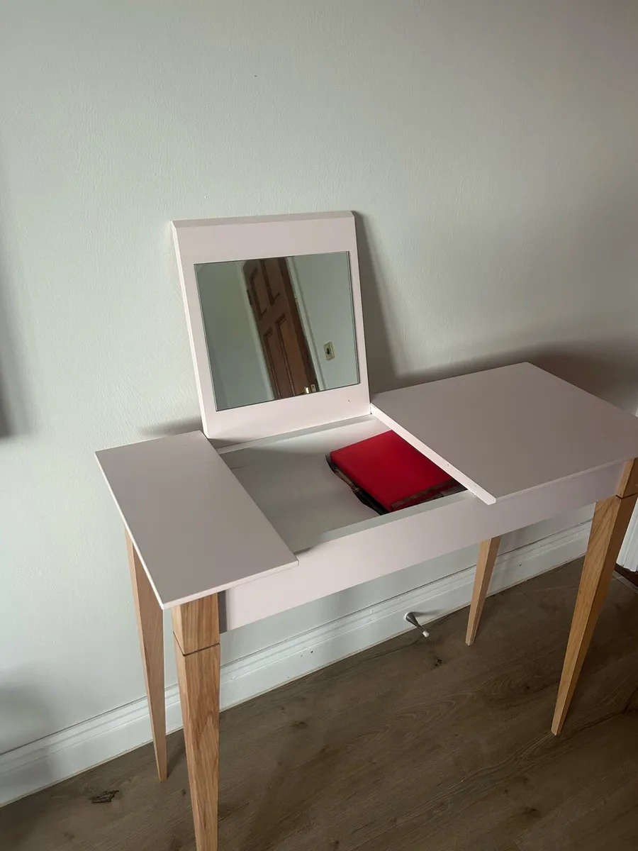 Stylish dressing /console table with hidden mirror - Image 1