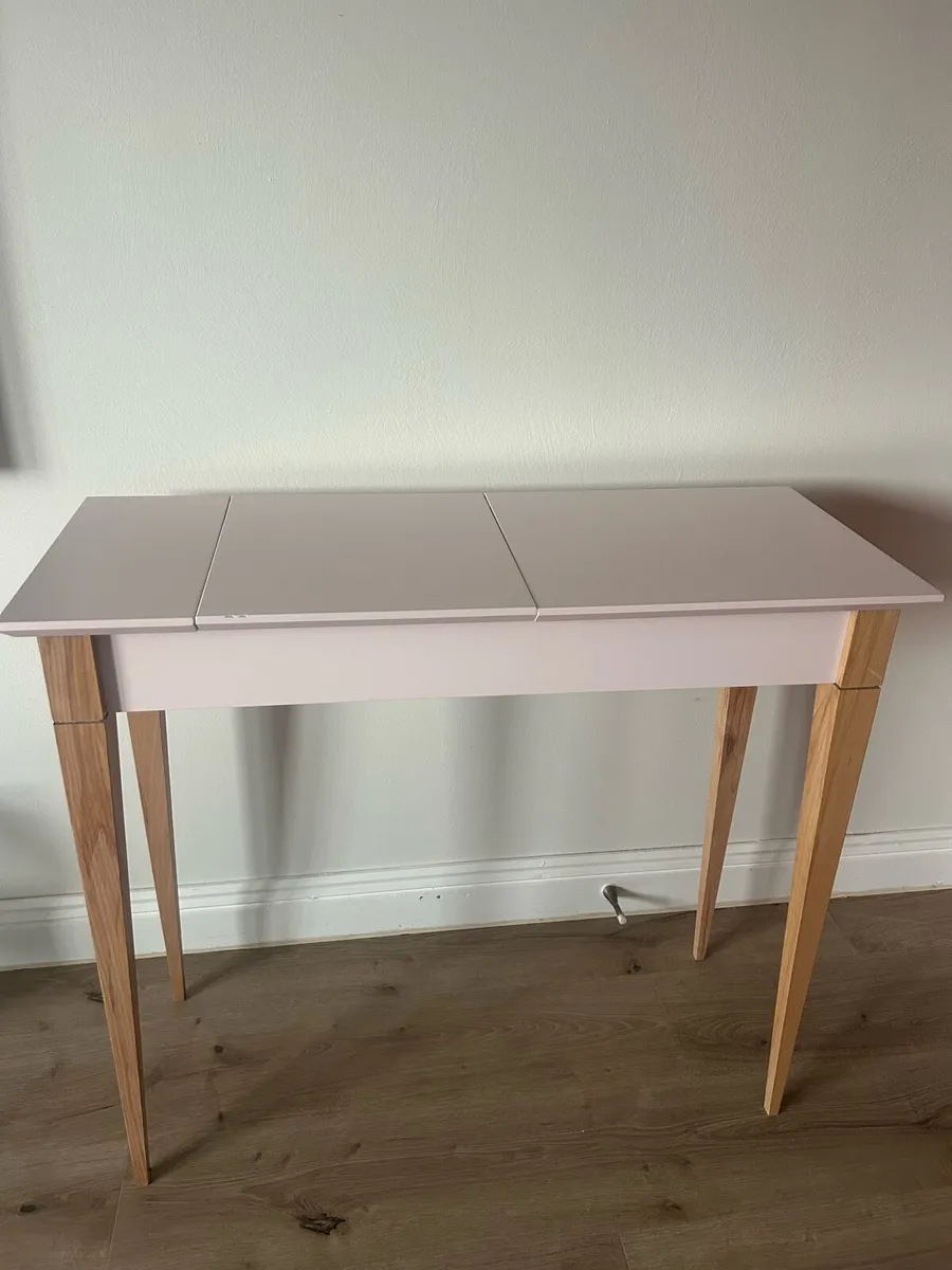 Stylish dressing /console table with hidden mirror - Image 2