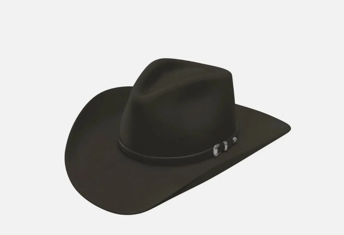 Stetson Seneca Black 4X Buffalo Wool Hat Size 7