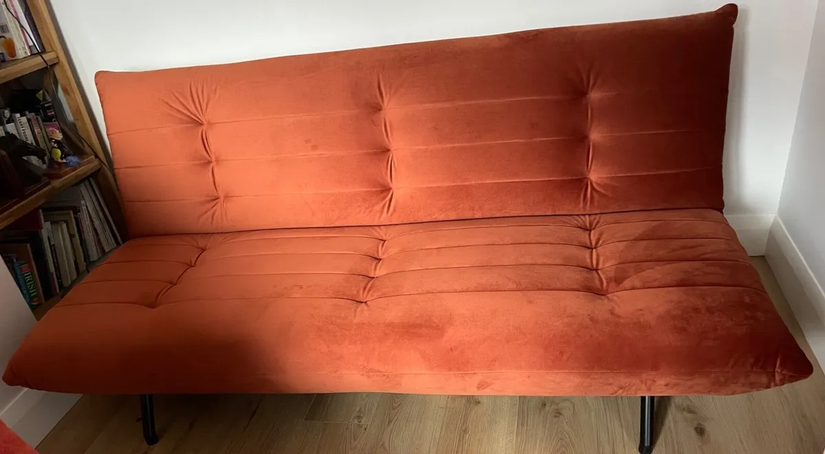 New Teracotta Sofa Bed for Sale - Image 1