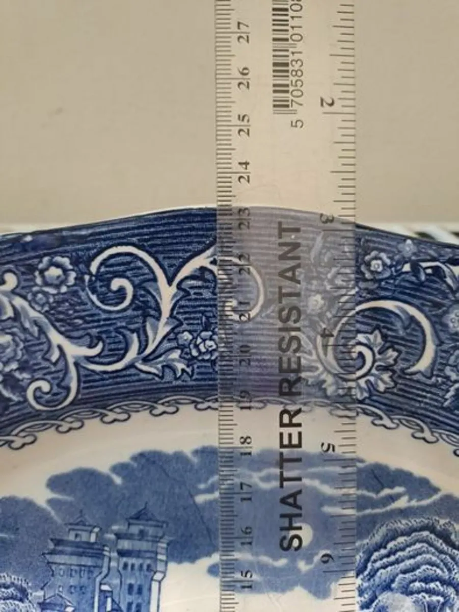 Staffordshire River Scene oval platter - Image 4