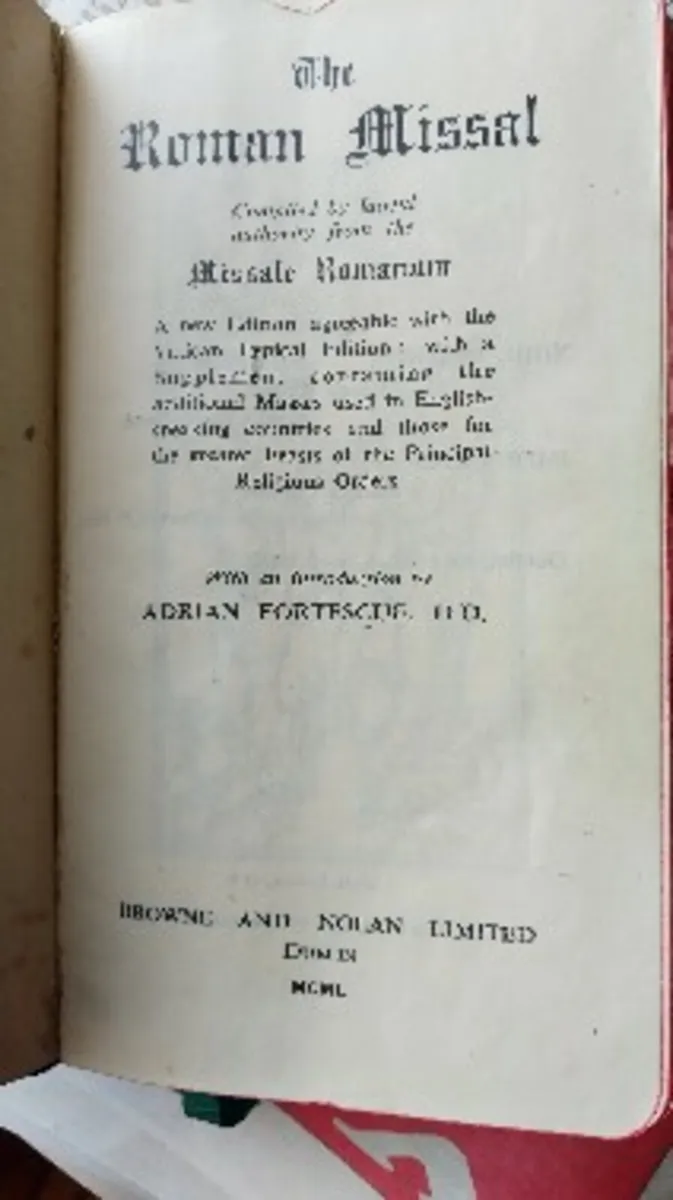 1950 Roman Missal - Image 2