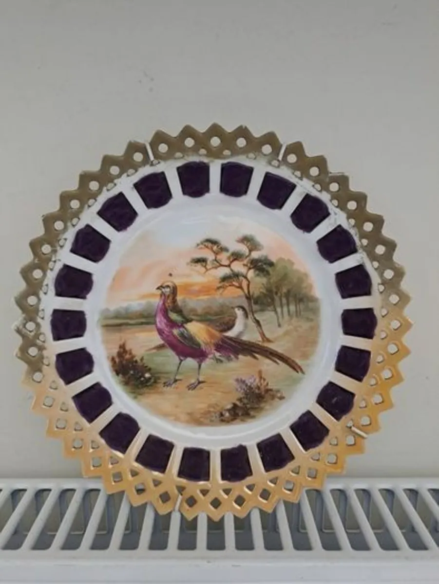 Vintage Decorative Wall Plate Pheasant Scene - Image 1