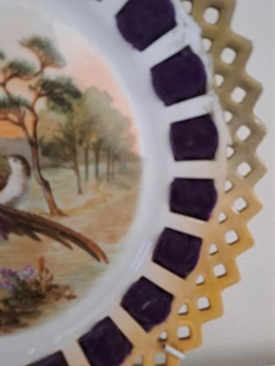 Vintage Decorative Wall Plate Pheasant Scene - Image 2