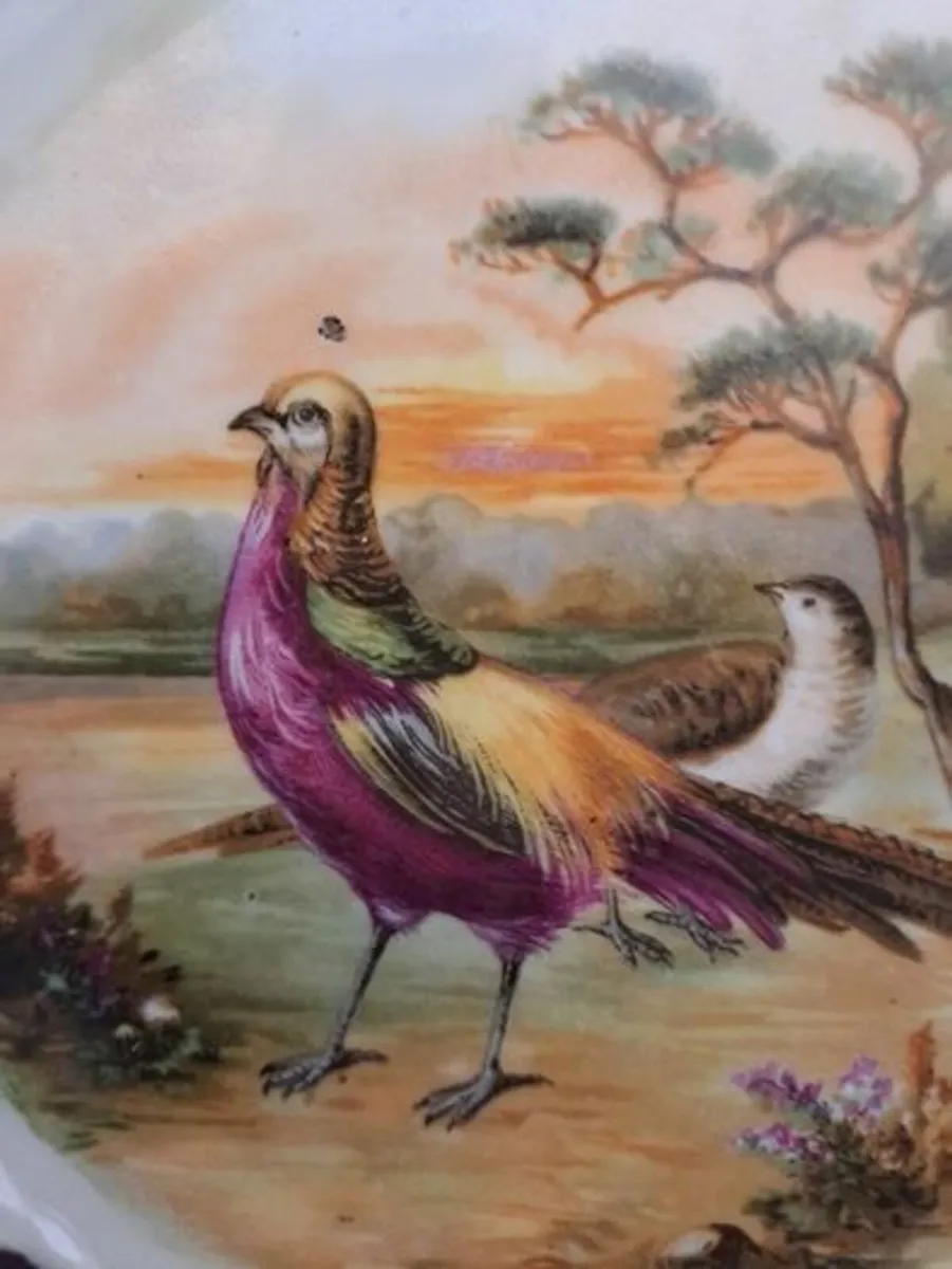 Vintage Decorative Wall Plate Pheasant Scene - Image 3