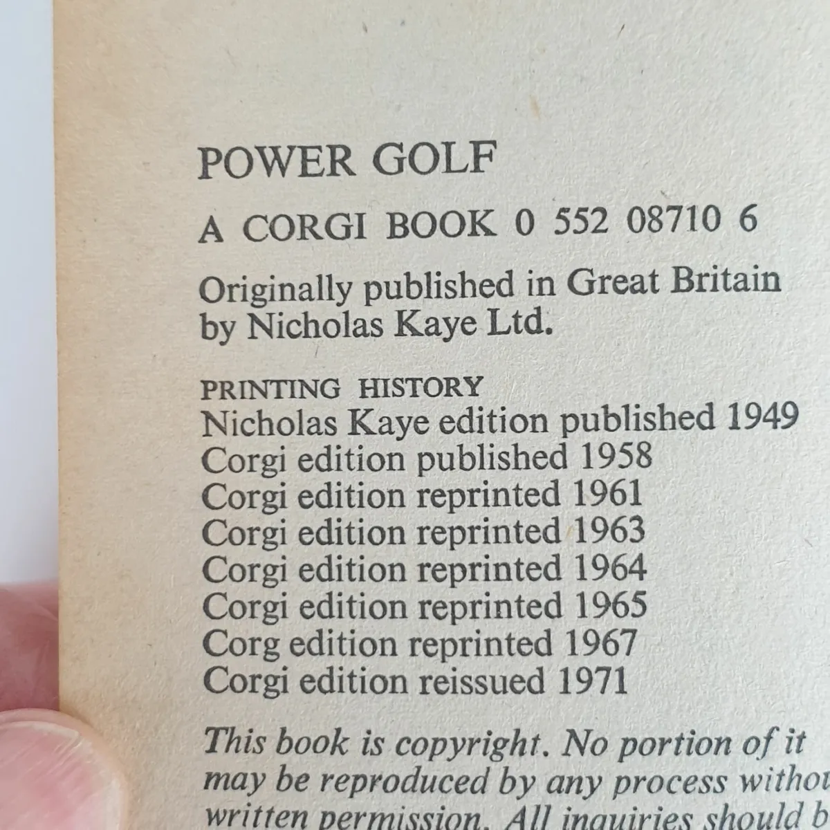 Ben Hogan paperback Power Golf - Image 3