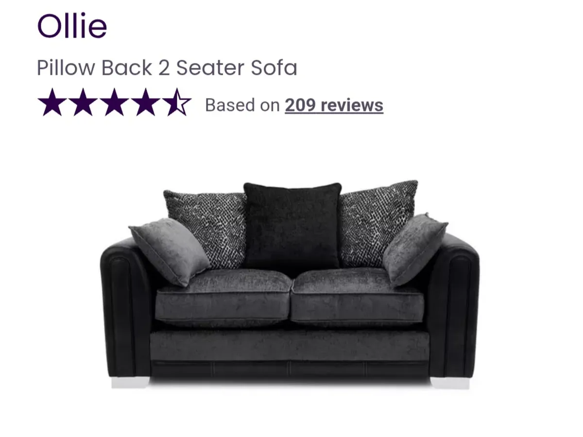 DFS Ollie Couch Set ( 4 seater and 2 seater) - Image 4