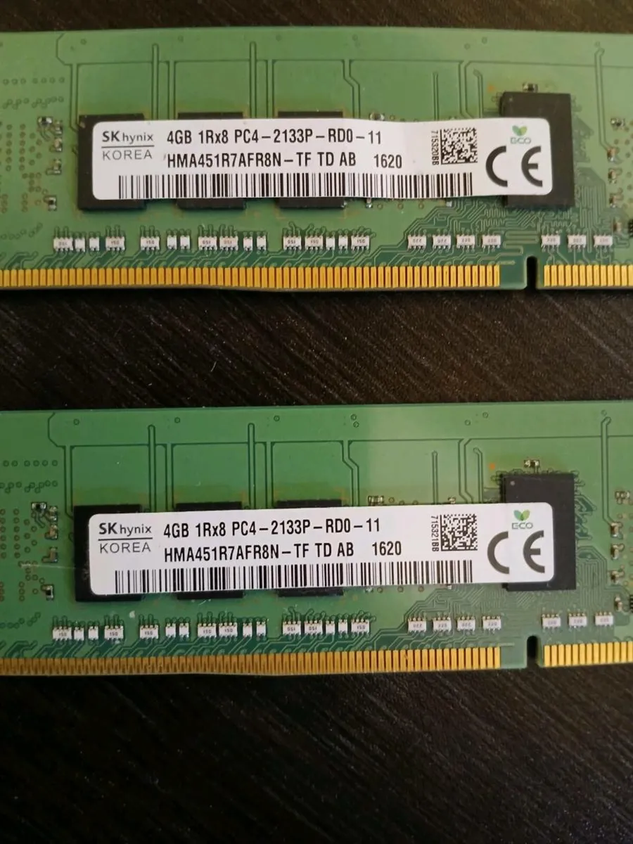 4 x 4gb ddr4 (16gb in total) EEC ram - Image 2