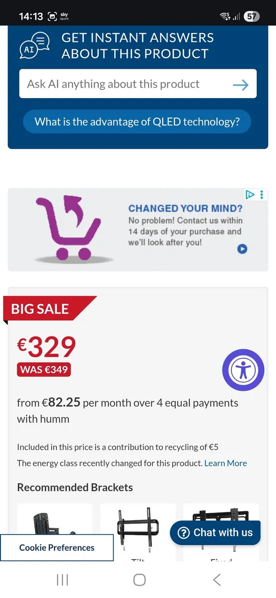 43 inch old tv - Image 4