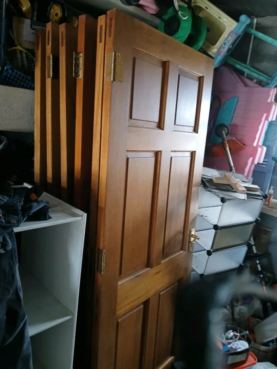 6 solid mahogany doors for sale - Image 1