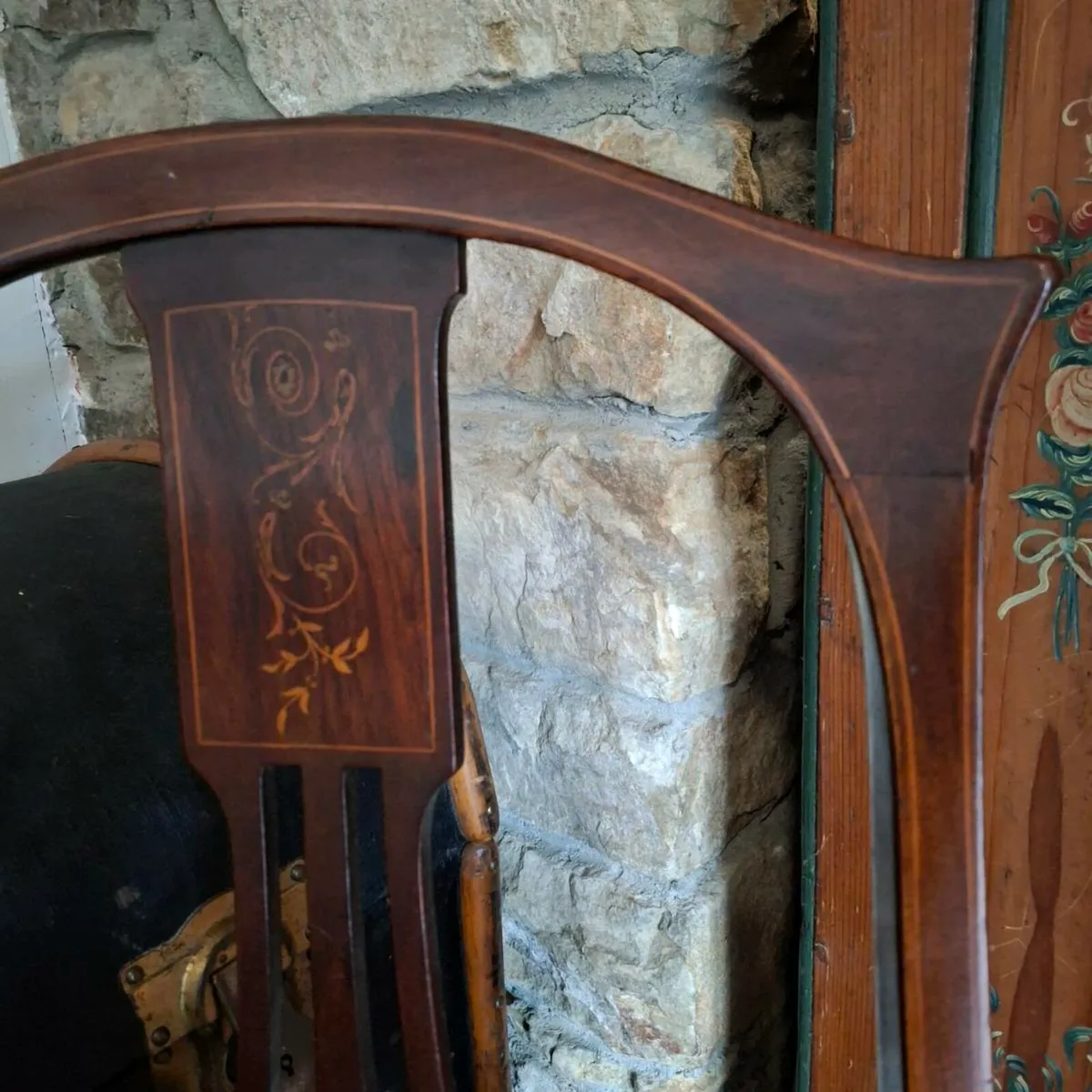 Mahogany Carved Ladies Chair - Image 3