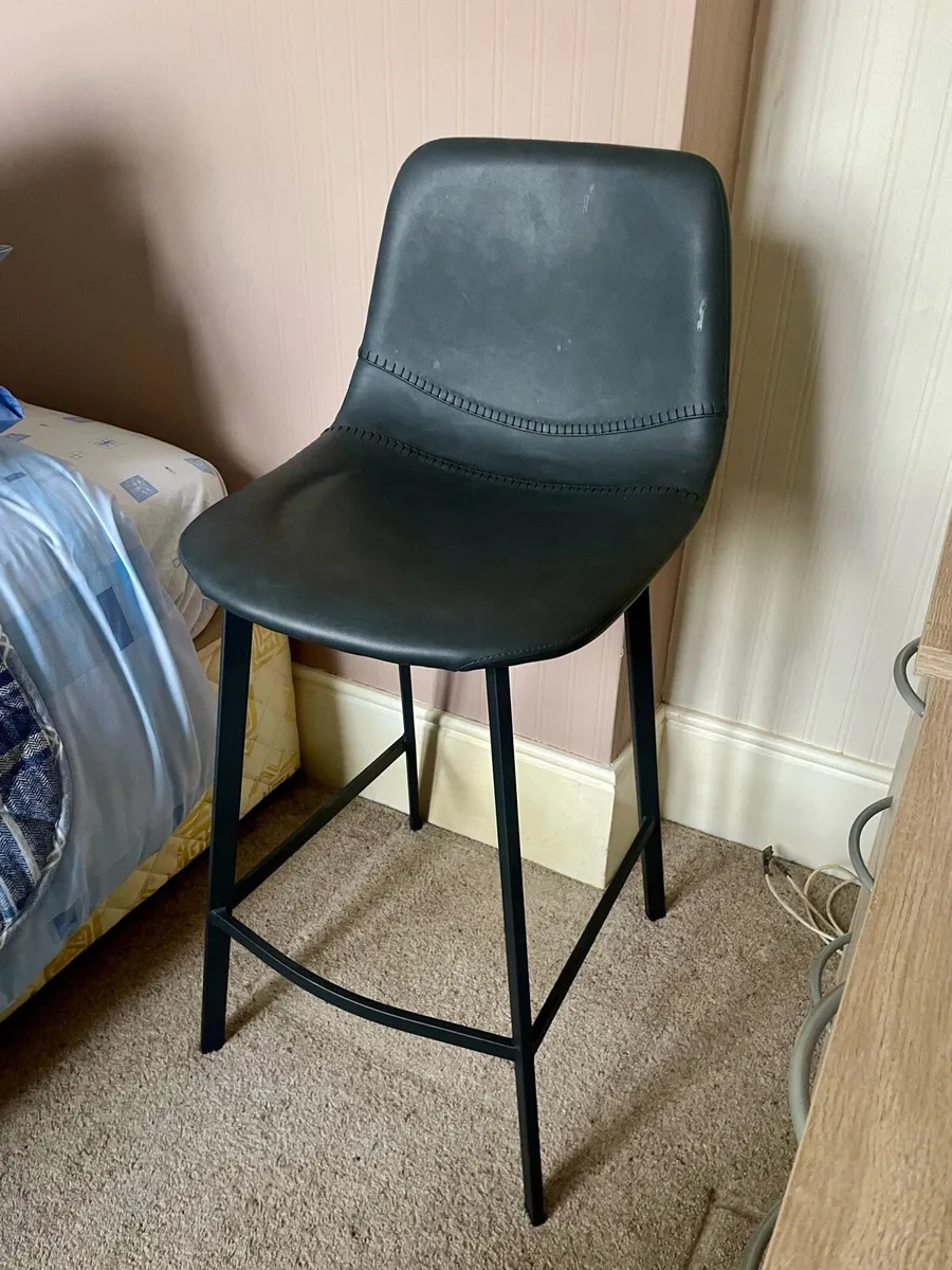 Bar stool / counter stool - anthracite - Image 1