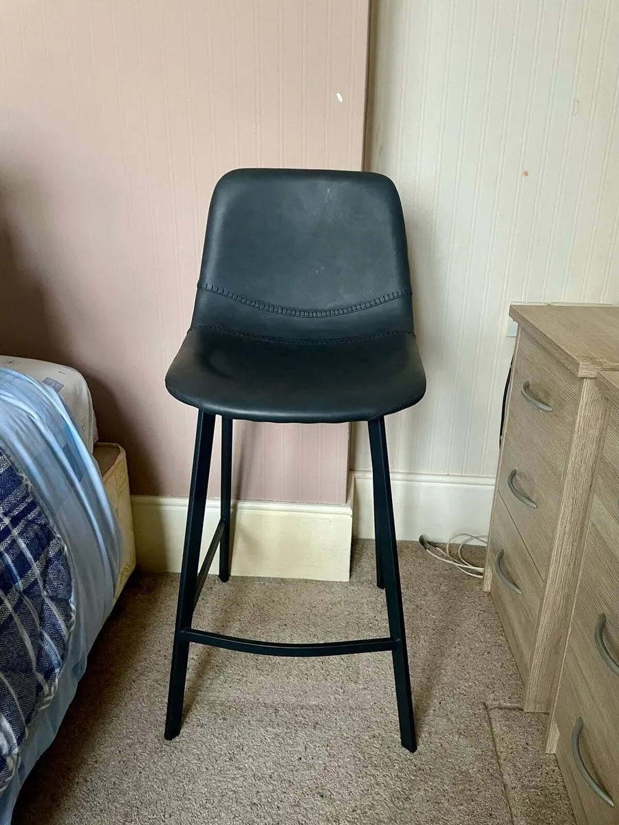 Bar stool / counter stool - anthracite - Image 2