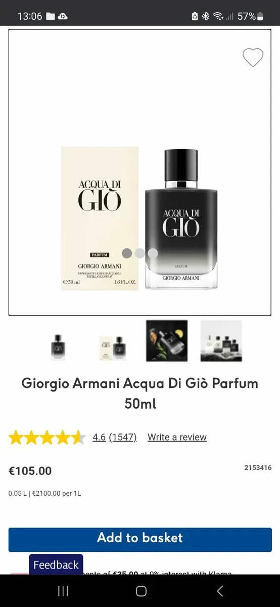 Acqua di Gio parfum 50ml - Image 1