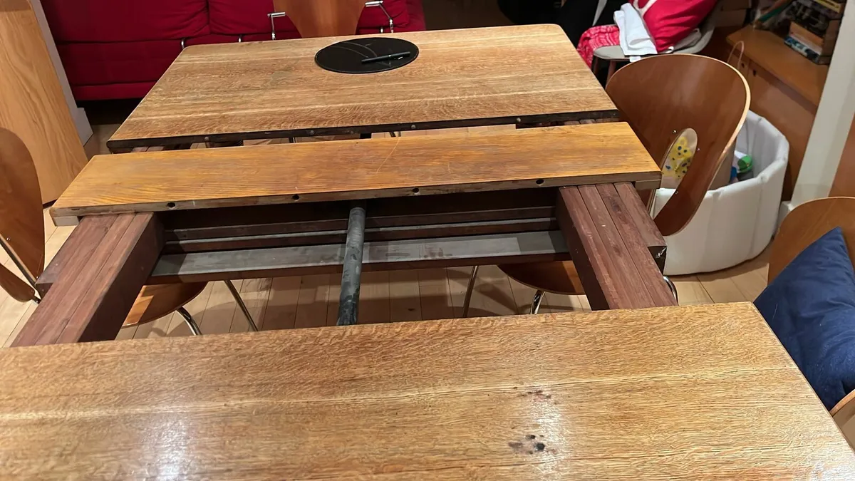 Antique Oak Table - Image 2