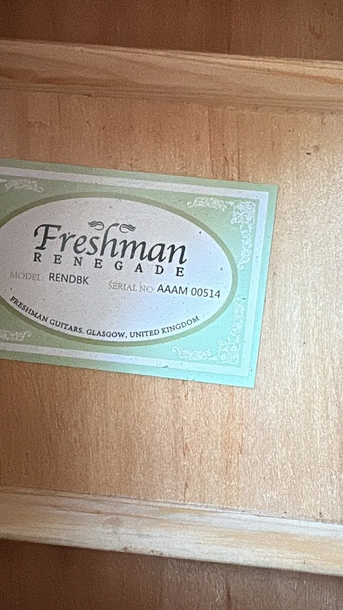 Freshman Renegade acoustic guitar - Image 4