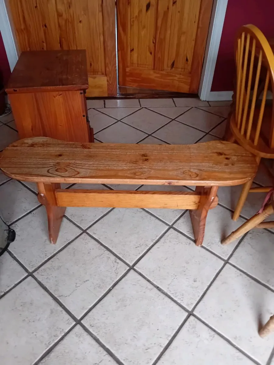 Bench solid pine - Image 1