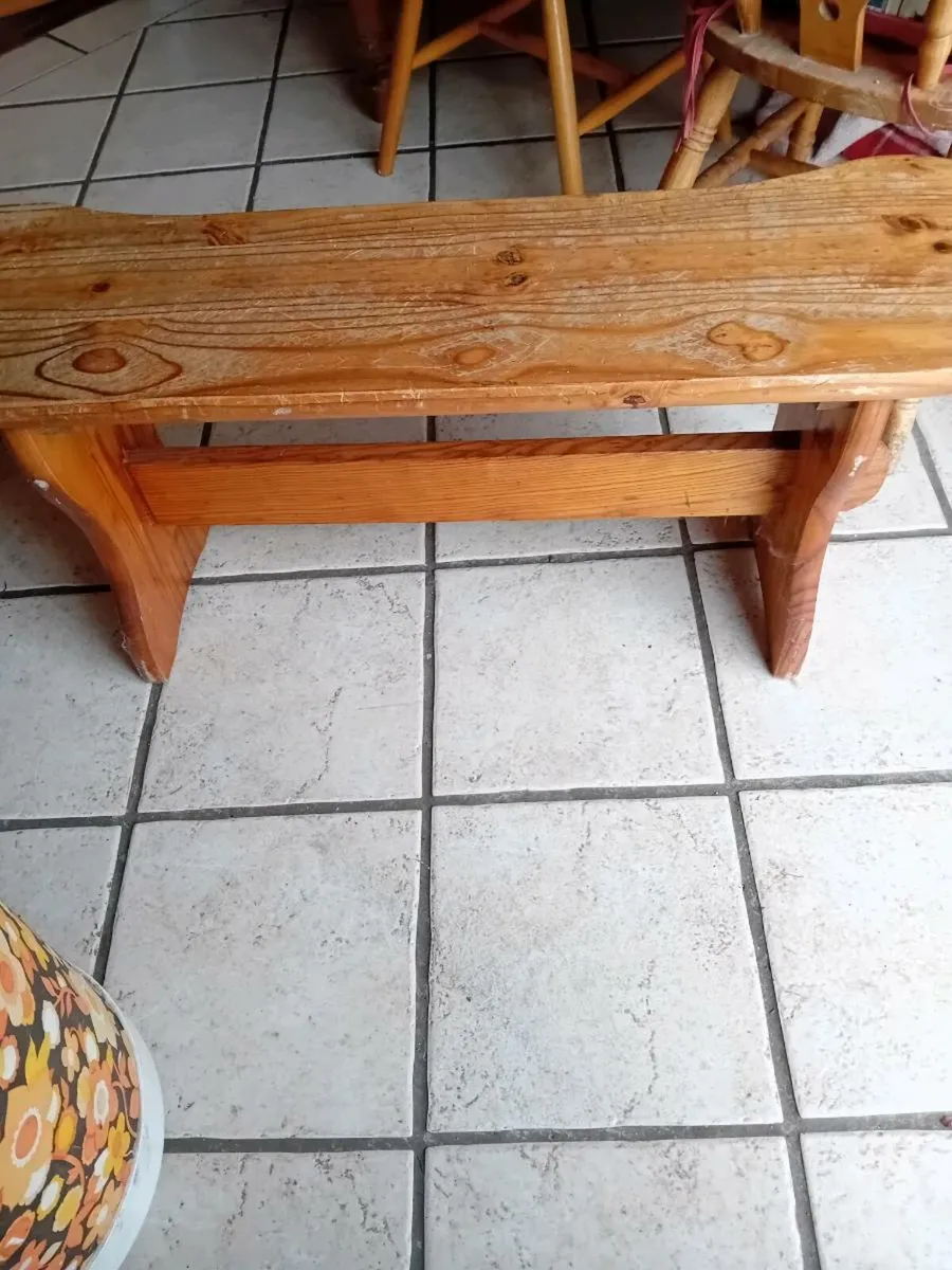 Bench solid pine - Image 2