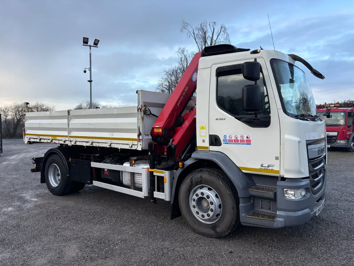 2015 DAF LF 18Ton  Tipper crane - Image 2
