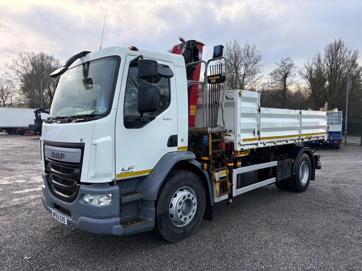 2015 DAF LF 18Ton  Tipper crane - Image 1