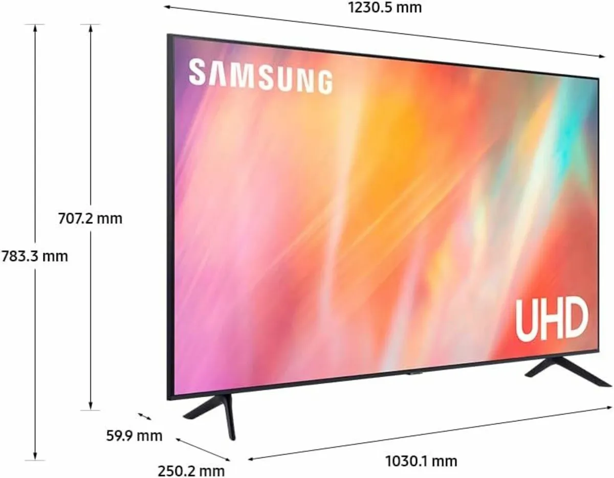 Samsung AU7100 55" 4K Ultra HD HDR LED Smart TV - Image 1