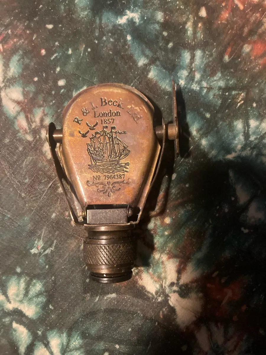 Antique brass monocular free postage - Image 1