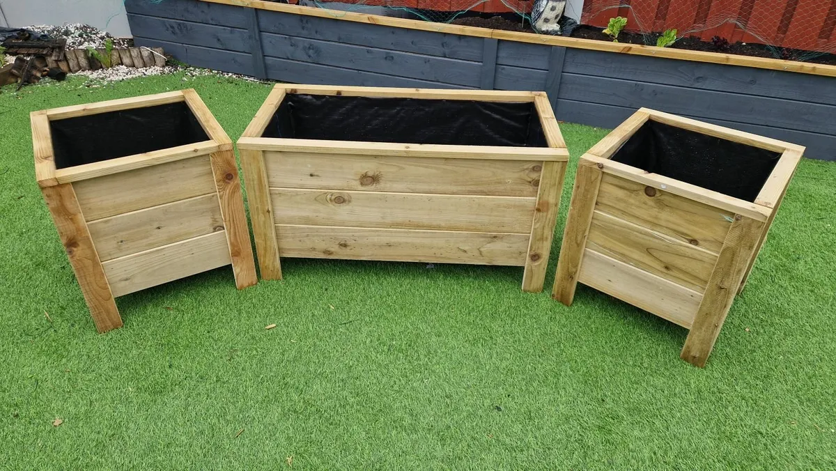 wooden planters - Image 1