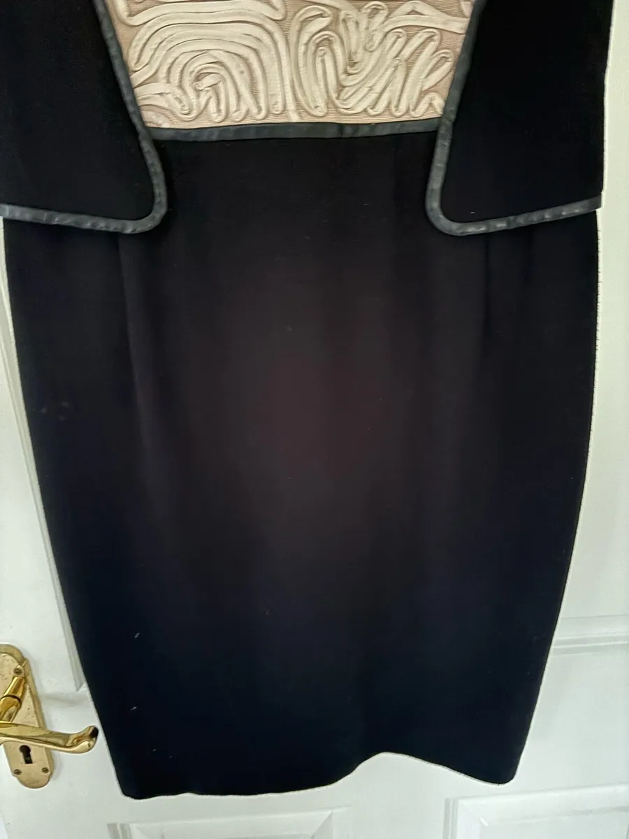 Black nude Bastyan dress UK12 for special occasion - Image 4