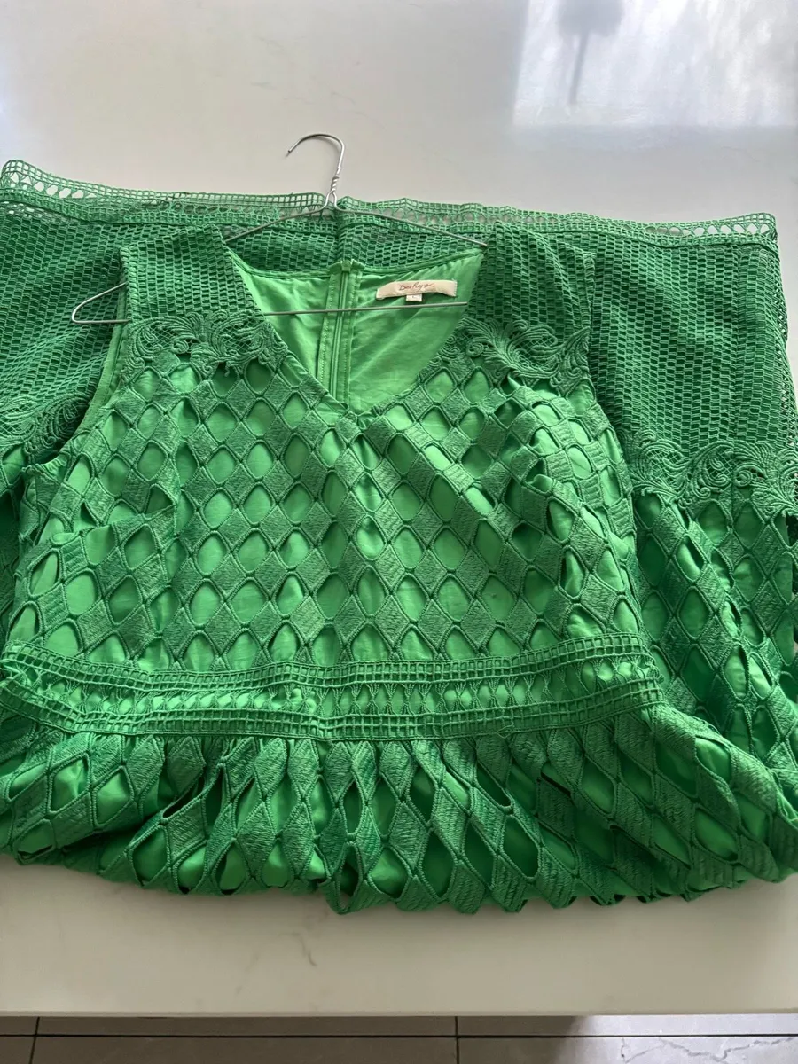Green dress UK14 for special occasion - Image 3