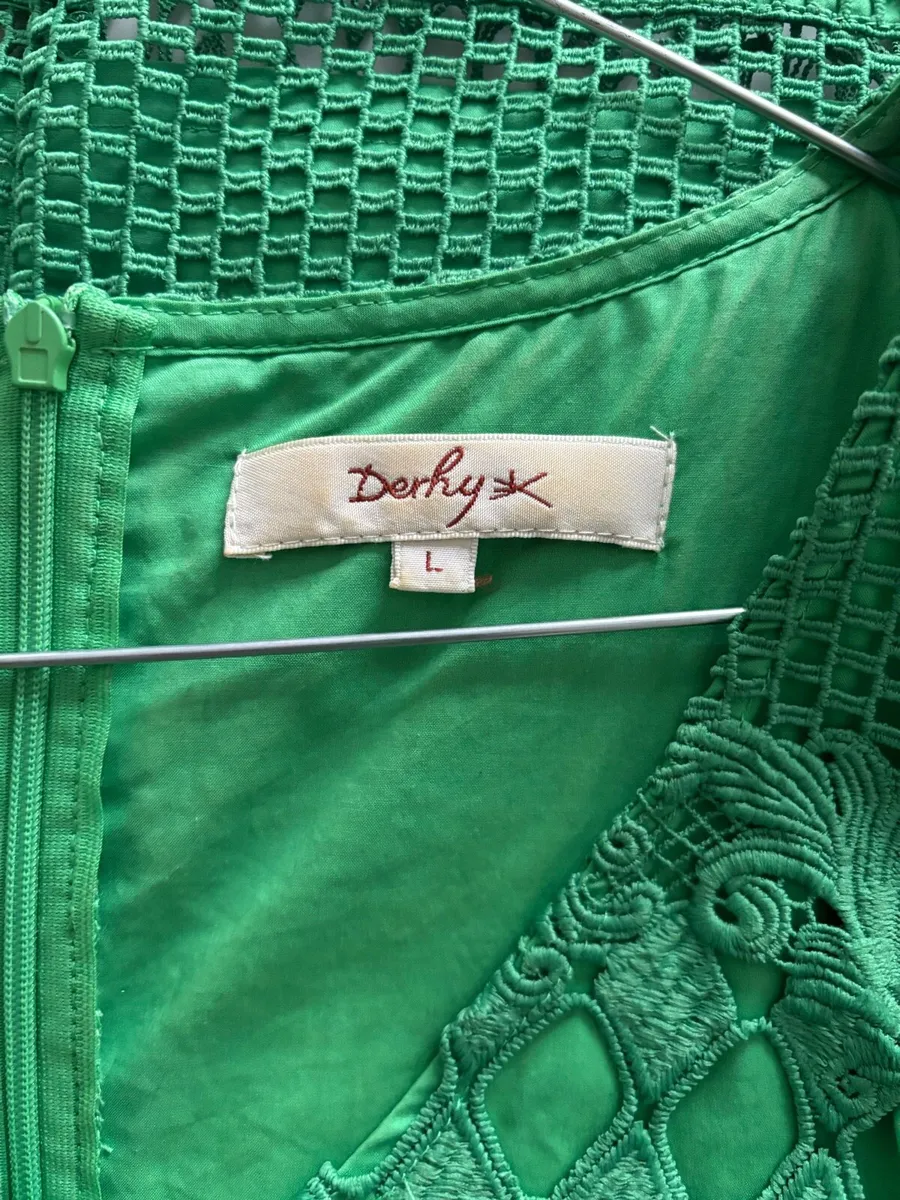 Green dress UK14 for special occasion - Image 4