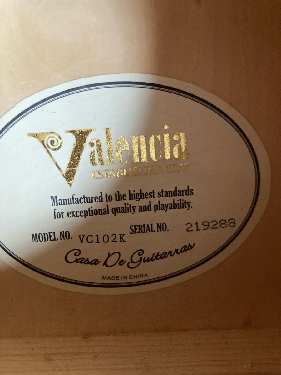 1/2 Size Valencia Classic Guitar - Image 3
