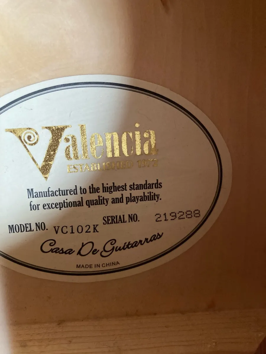 1/2 Size Valencia Classic Guitar - Image 2