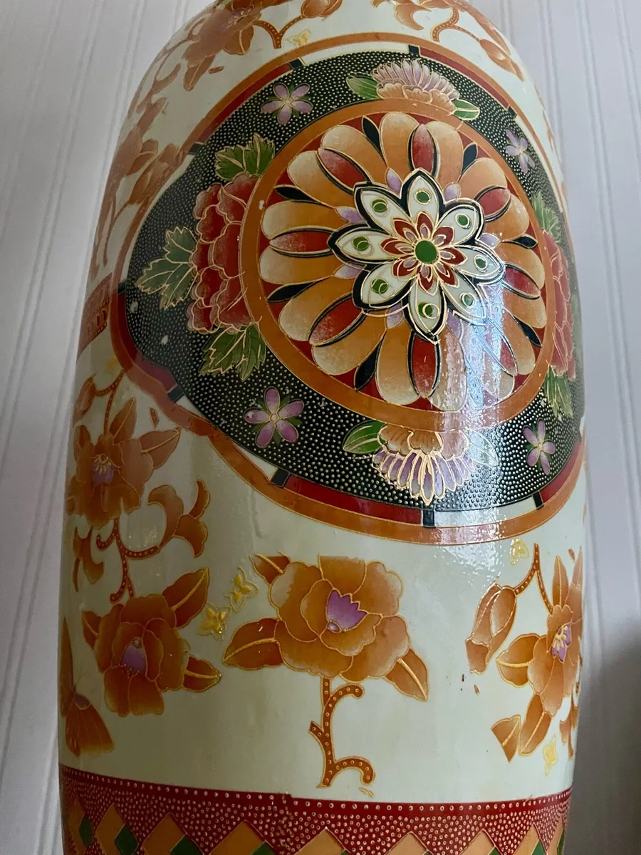 Large Statement Ceramic Floor Vase - Image 2