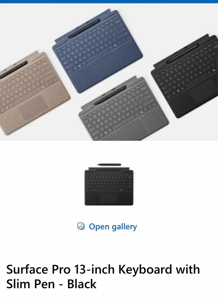 Microsoft Surface Pro13” Keyboard.Slim Pen - Black - Image 1