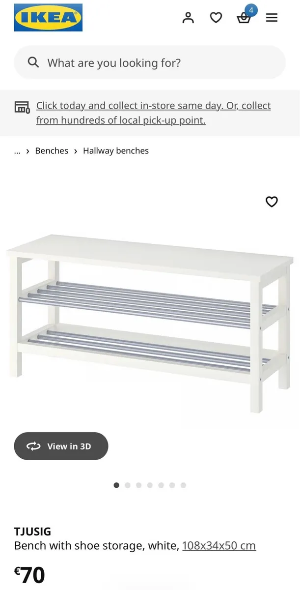 IKEA TJUSIG Shoe Rack - Image 1