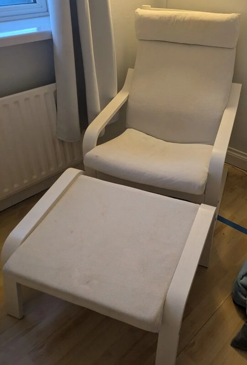 Ikea Armchair with footstool - Image 1