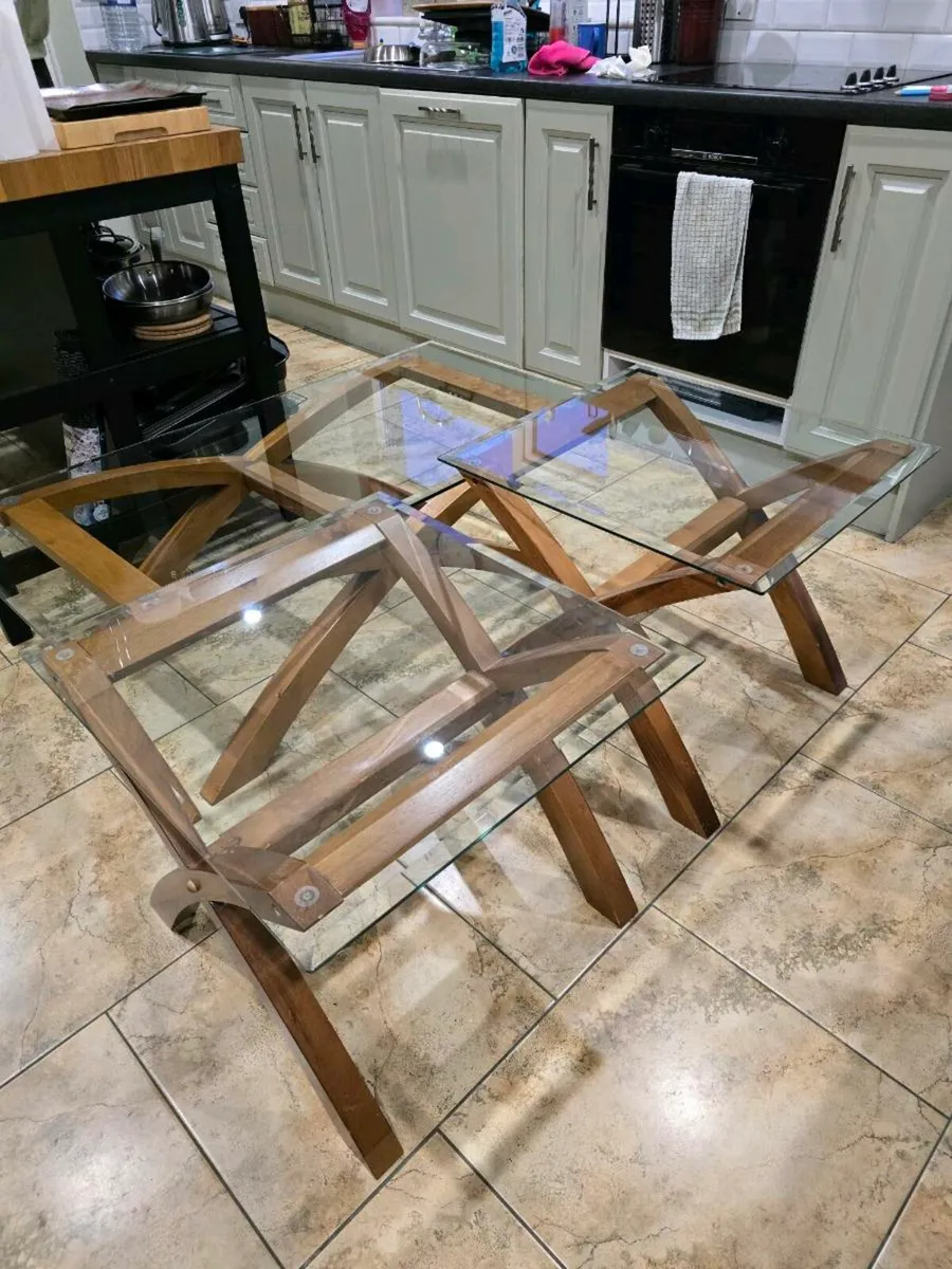 Glass Coffee and Side Tables - Image 4