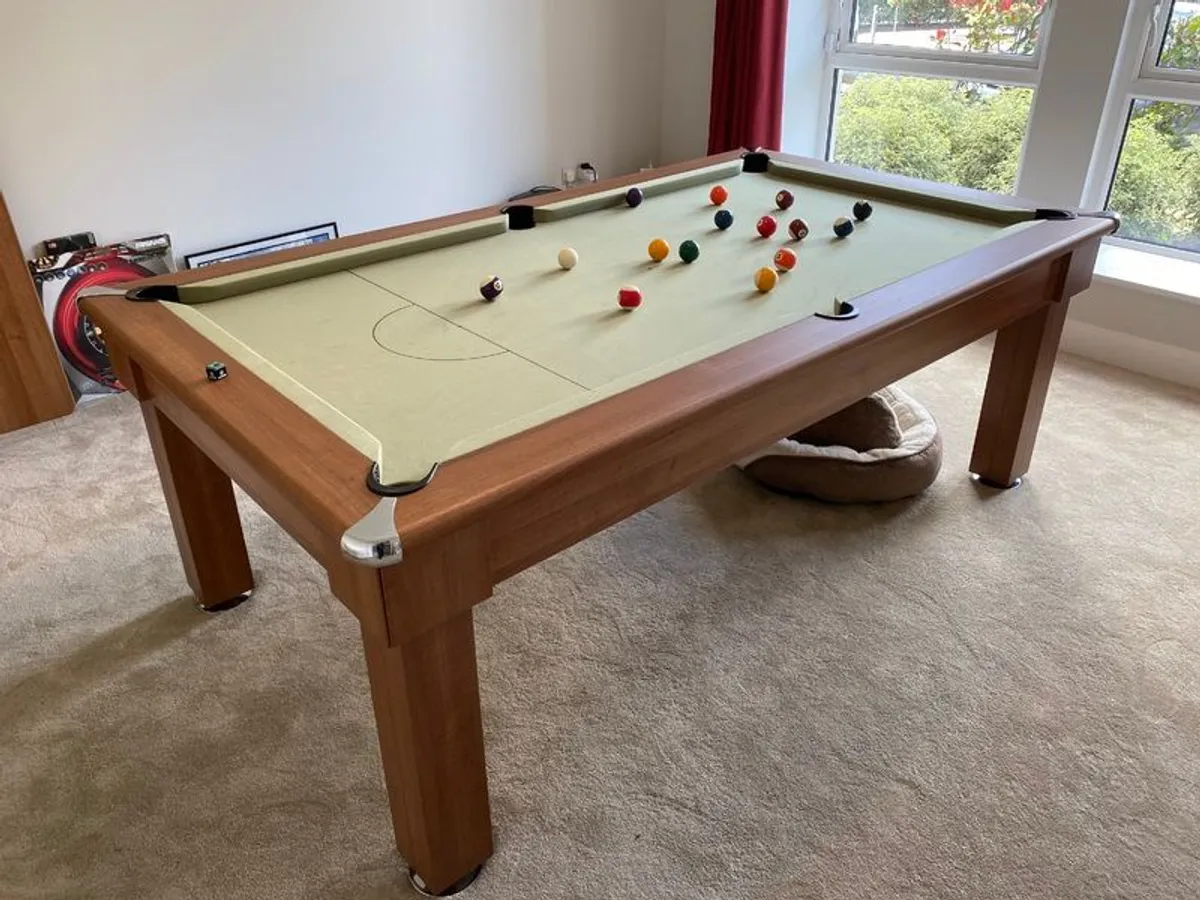 7ft Abbey Pool Diner Table with Full Slate Bed - Image 1