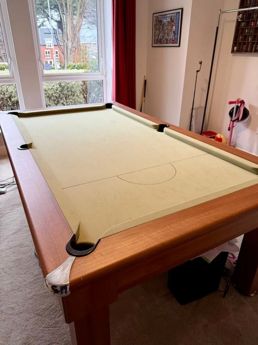 7ft Abbey Pool Diner Table with Full Slate Bed - Image 2