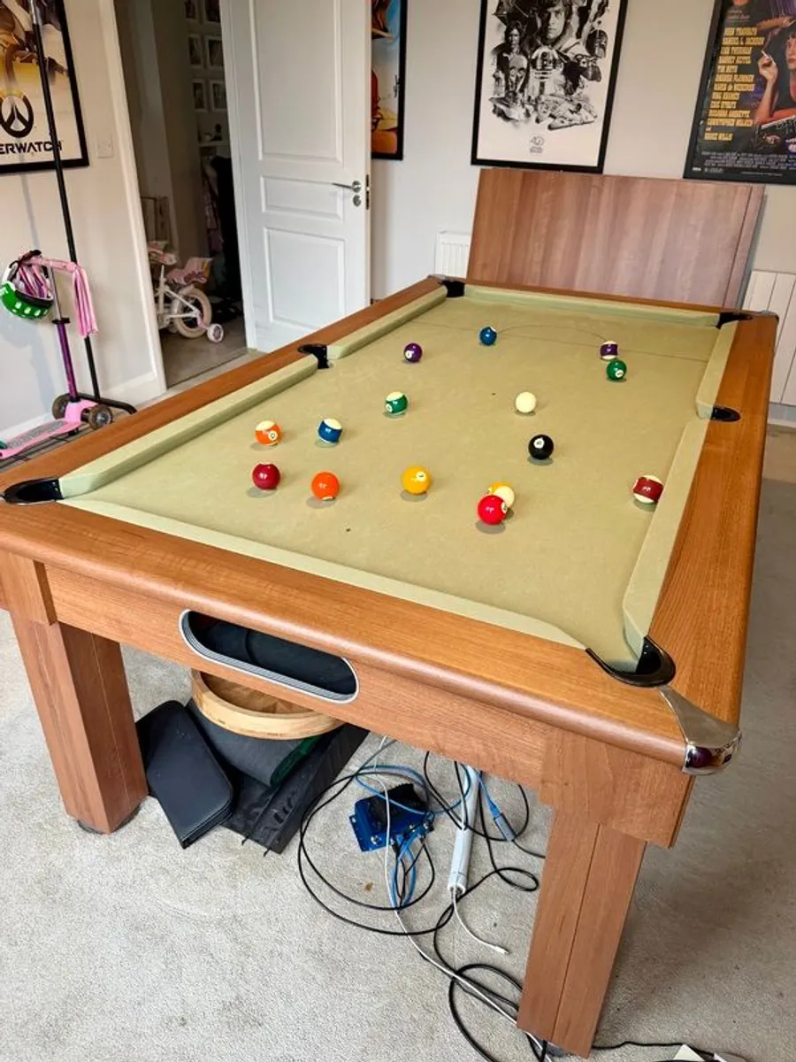 7ft Abbey Pool Diner Table with Full Slate Bed - Image 4