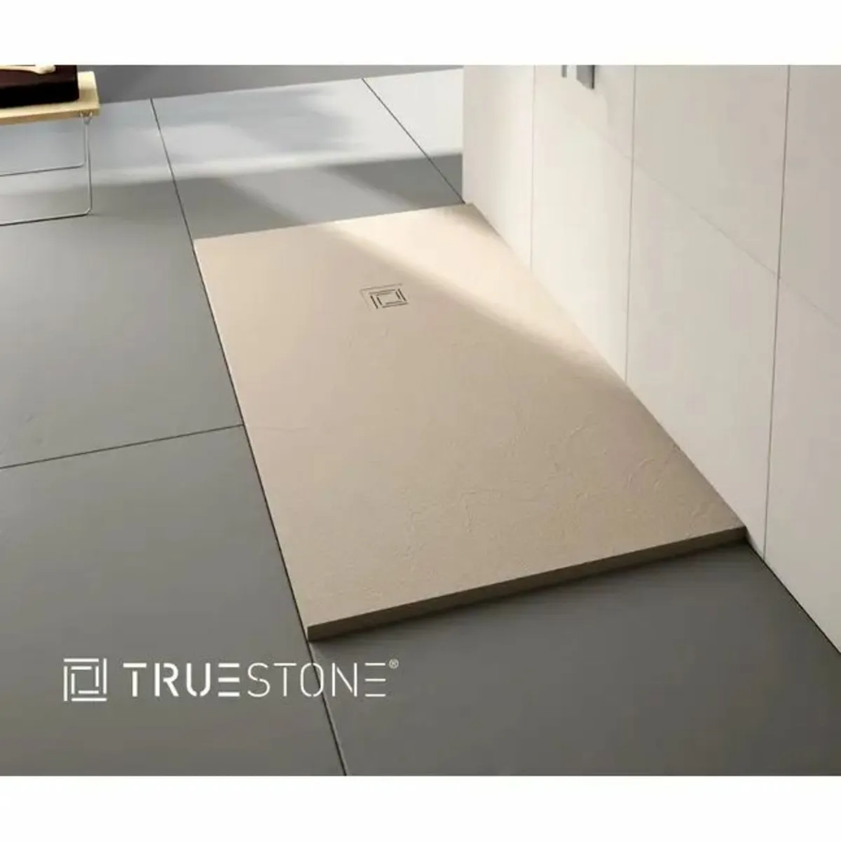 Merlyn Truestone Shower Tray -Sandstone 1400x900mm - Image 1