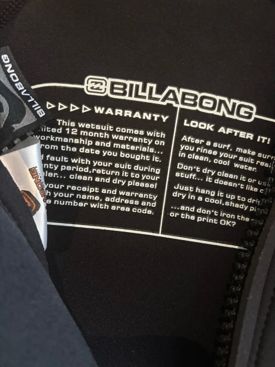 Wetsuit Billabong UK12 - Image 4
